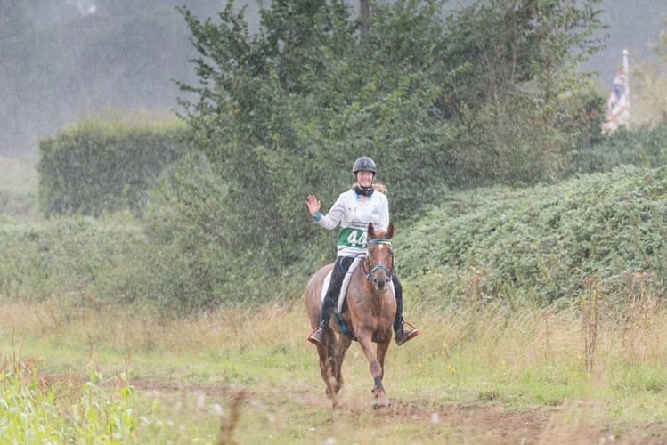 Endurance rider at FEI European Championship Euston Park Thetford