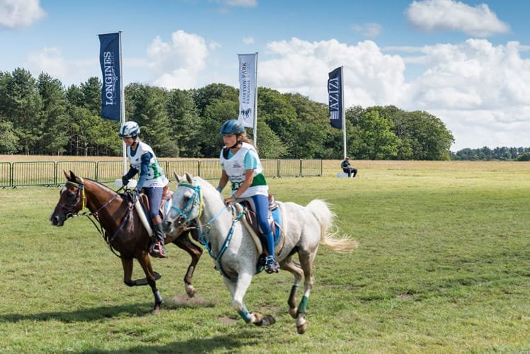 Endurance rider at FEI European Championship Euston Park Thetford